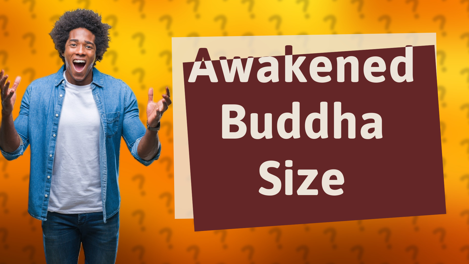 Awakened Buddha Size