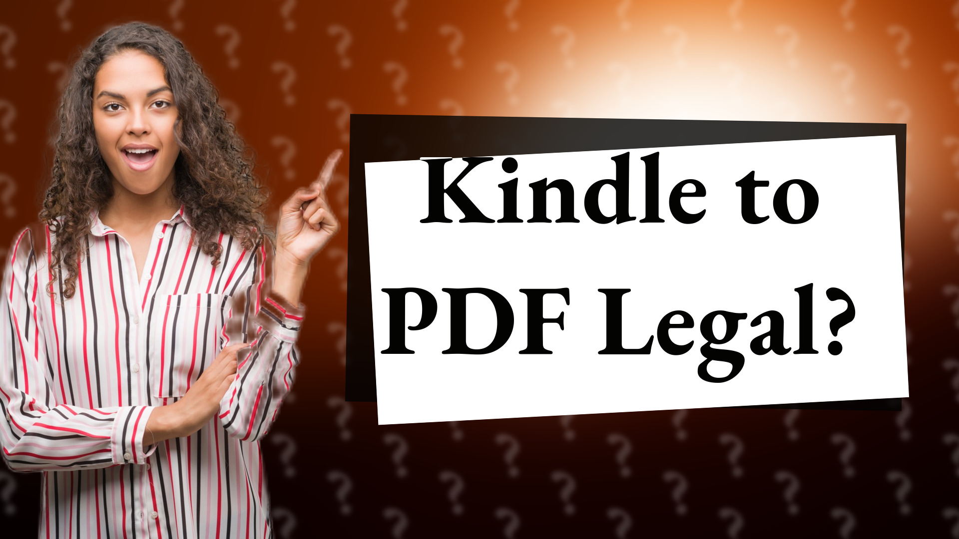 Kindle to PDF Legal?