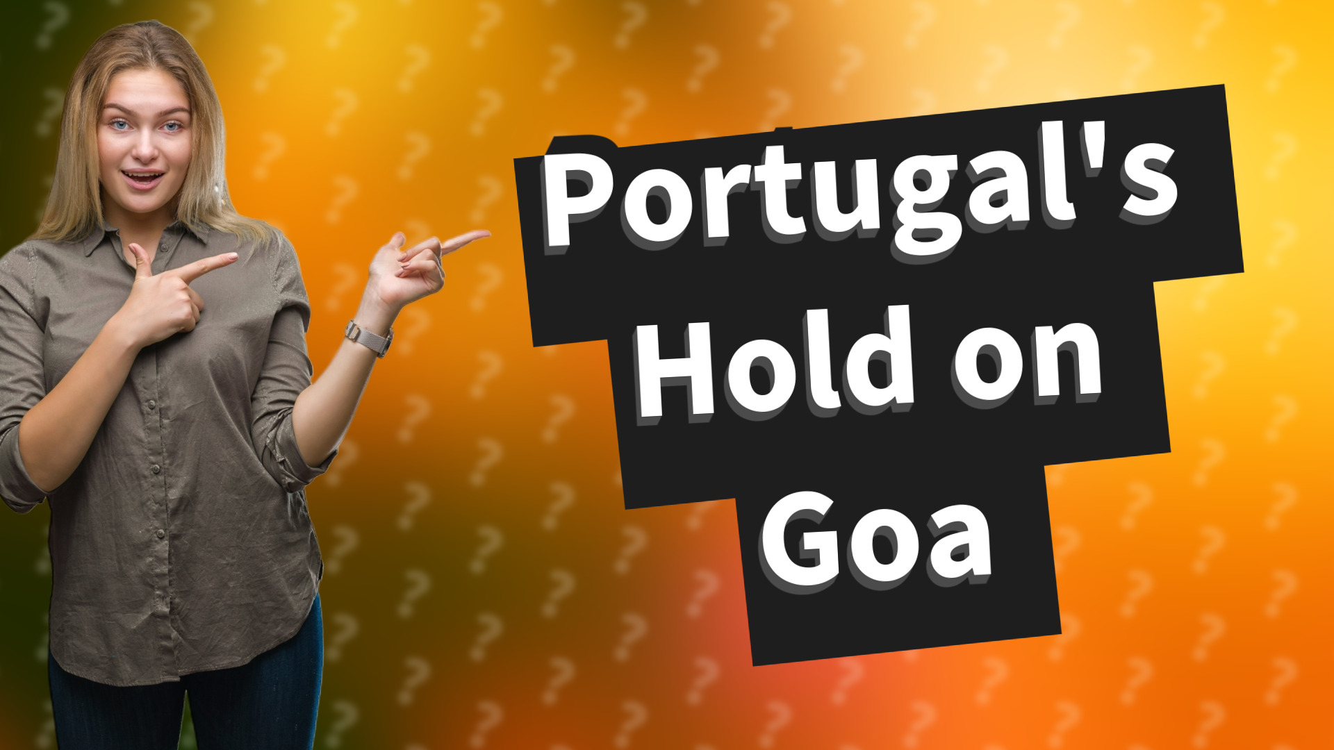 Portugal's Hold on Goa