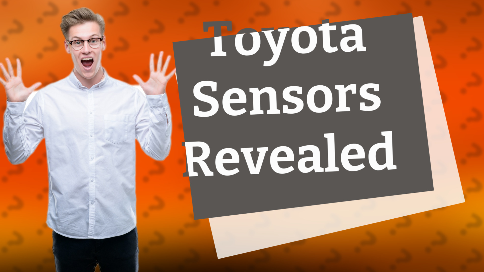 Toyota Sensors Revealed