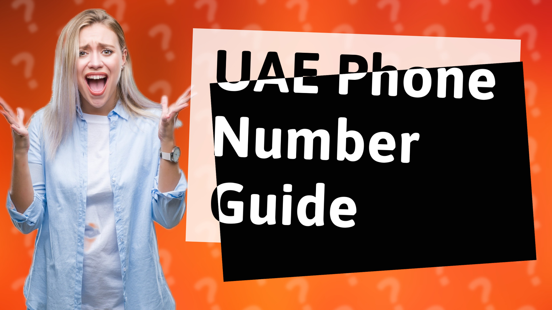 UAE Phone Number Guide