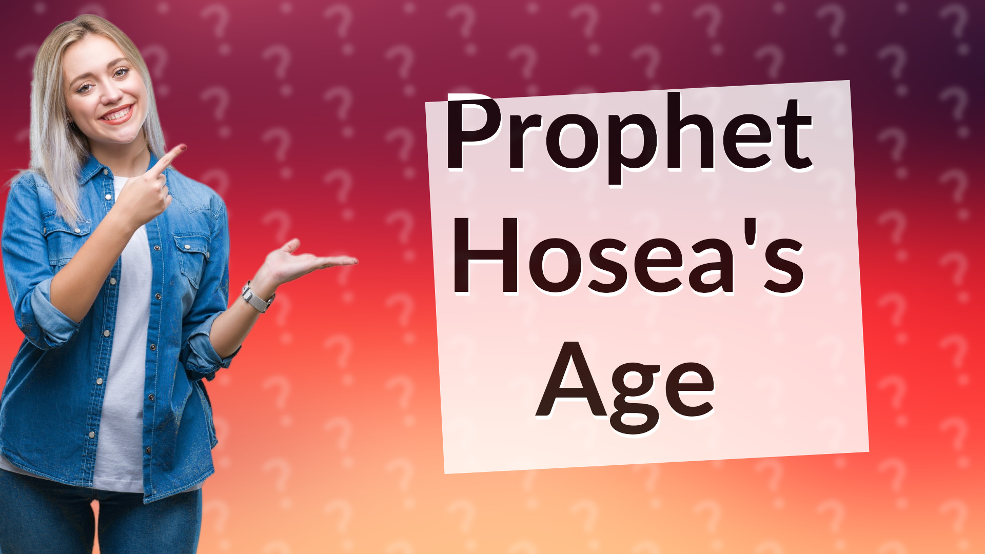 Prophet Hosea's Age