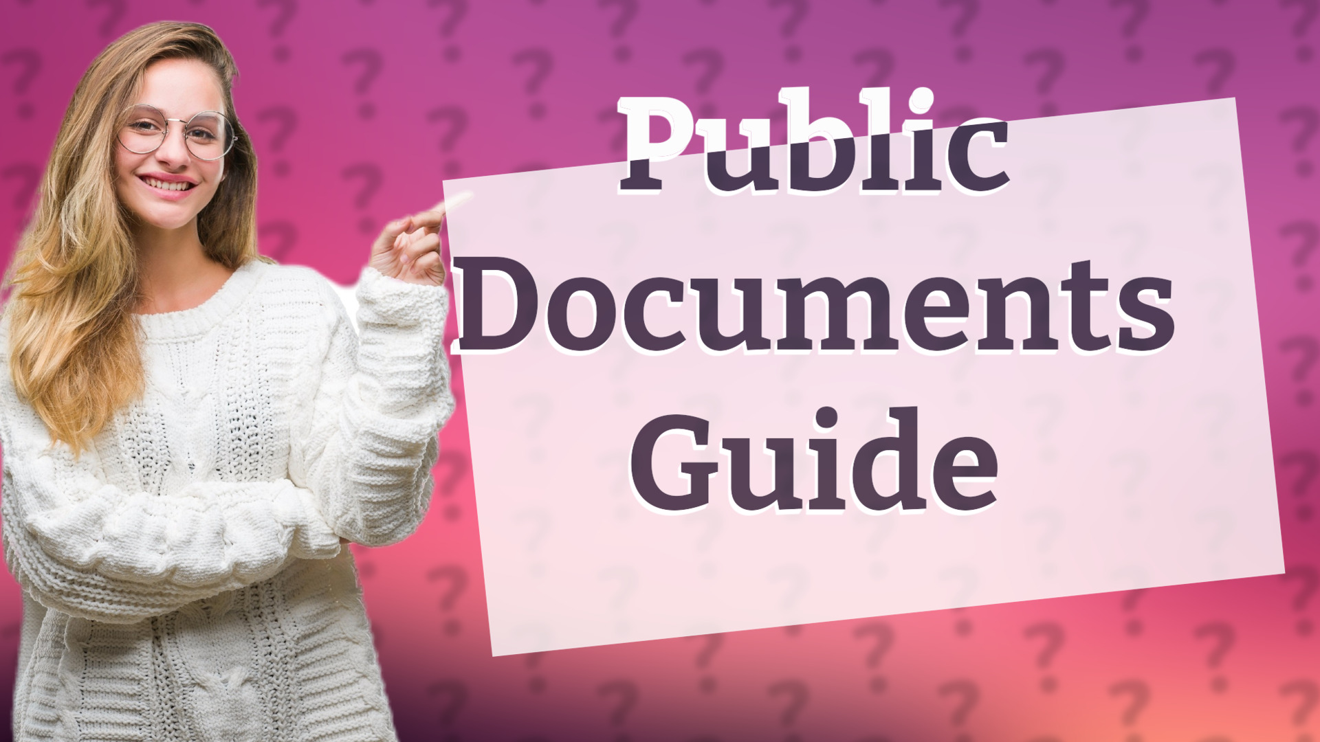 Public Documents Guide
