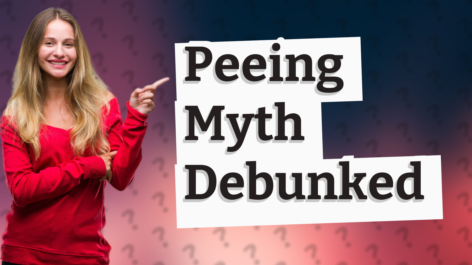 Peeing Myth Debunked