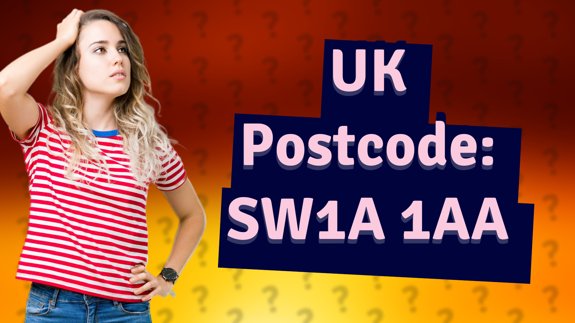 UK Postcode: SW1A 1AA