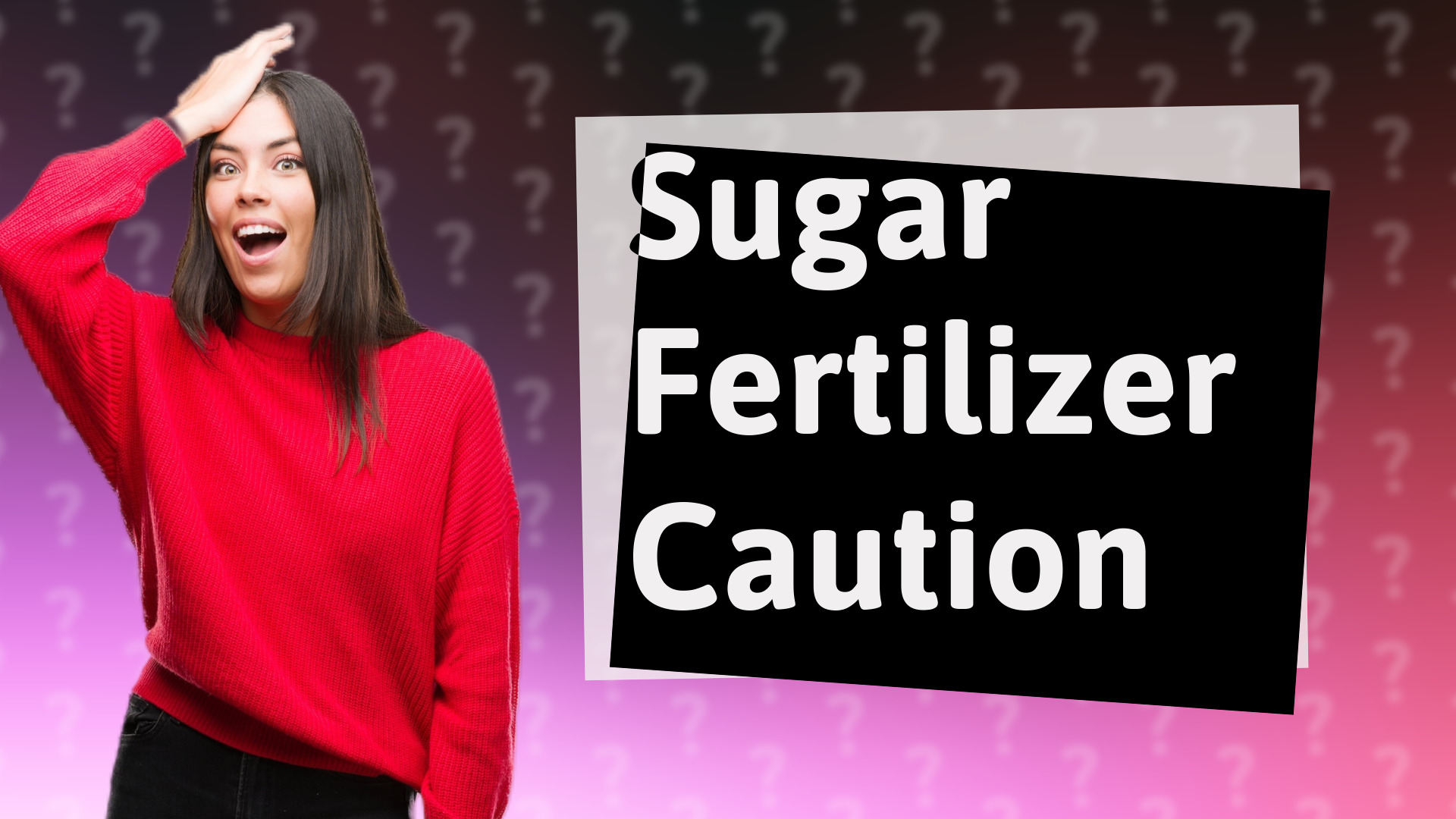 Sugar Fertilizer Caution