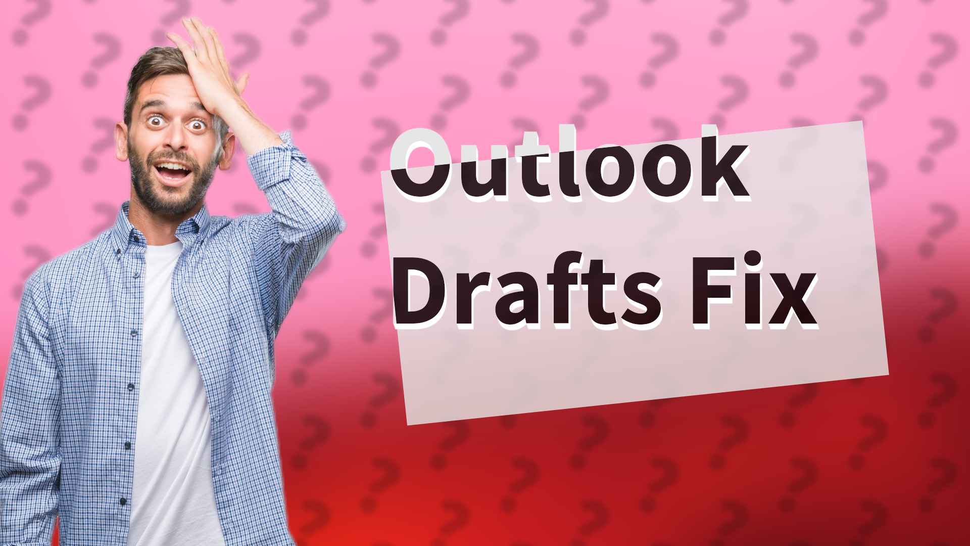 Outlook Drafts Fix
