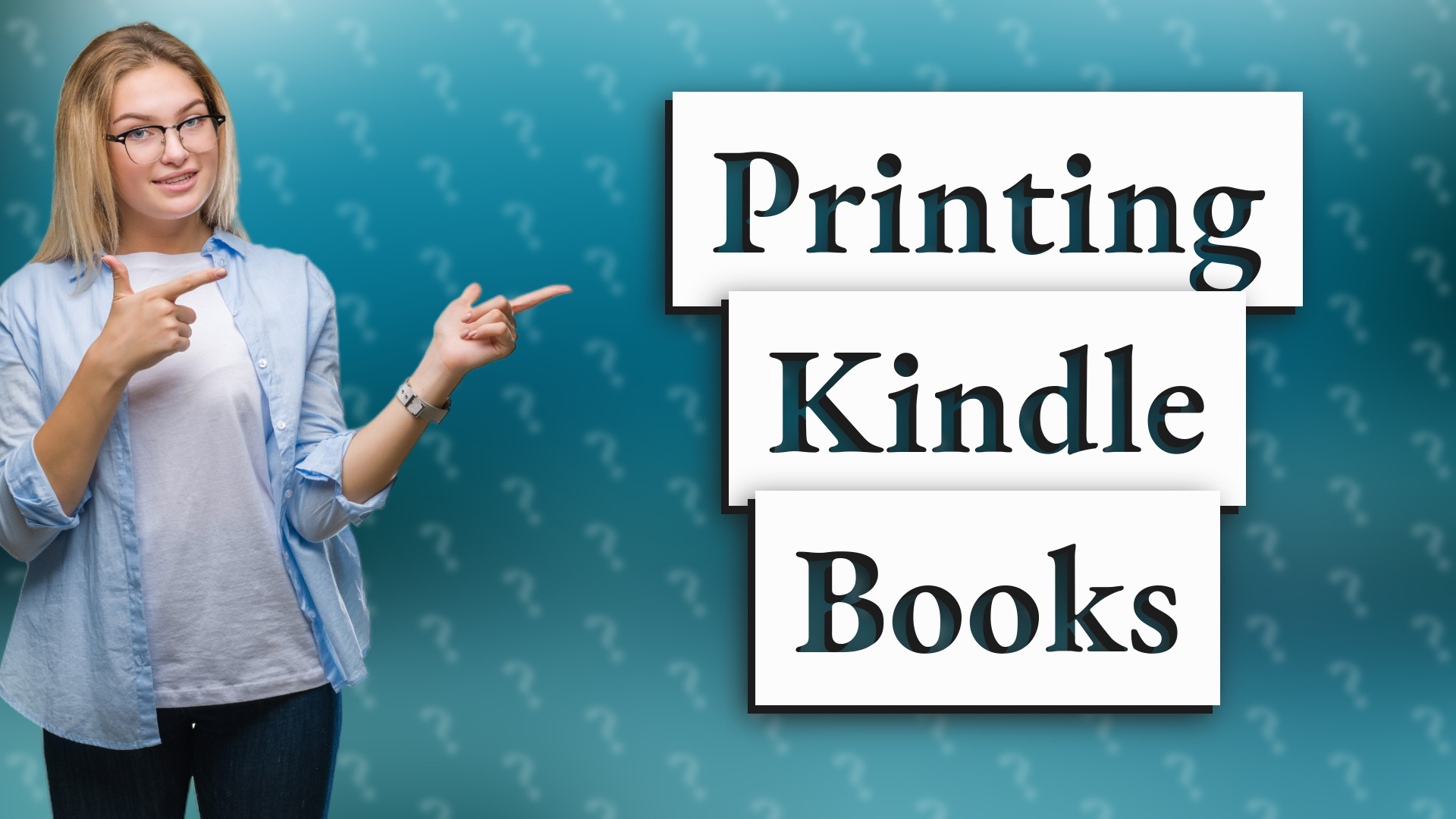 Printing Kindle Books