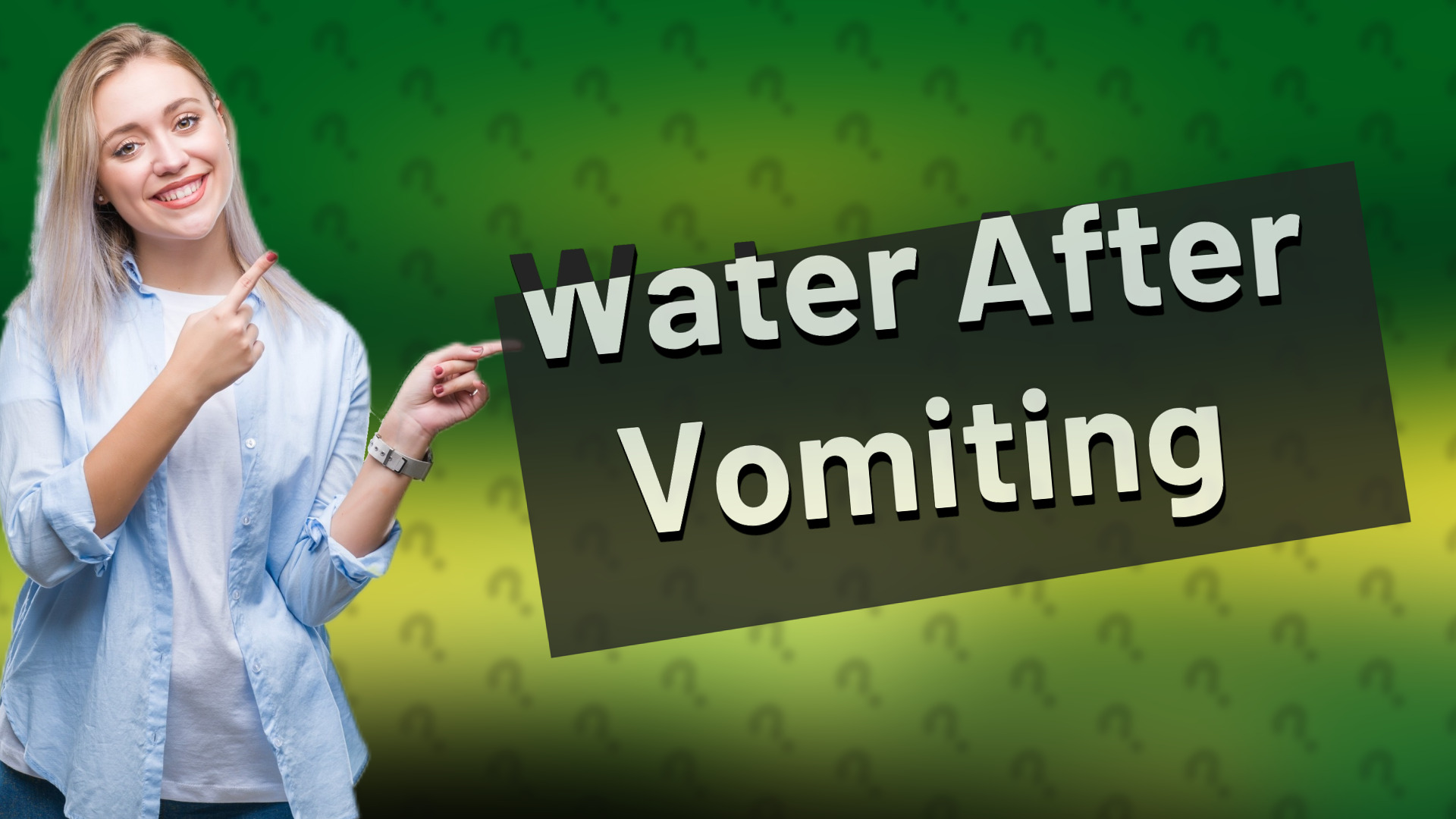 Water After Vomiting