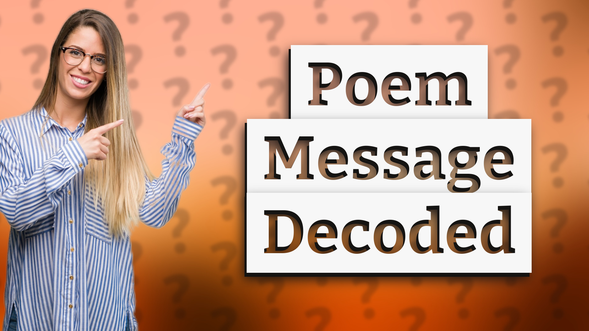 Poem Message Decoded