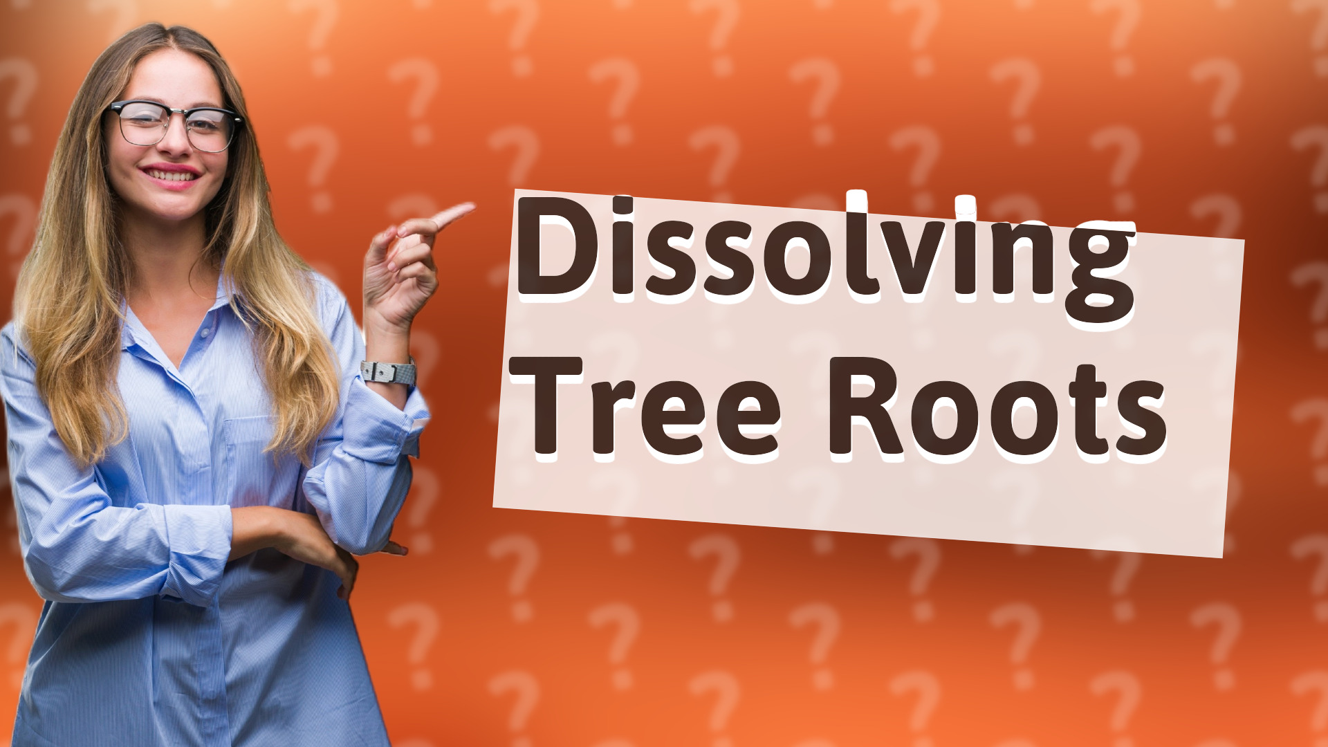 Dissolving Tree Roots