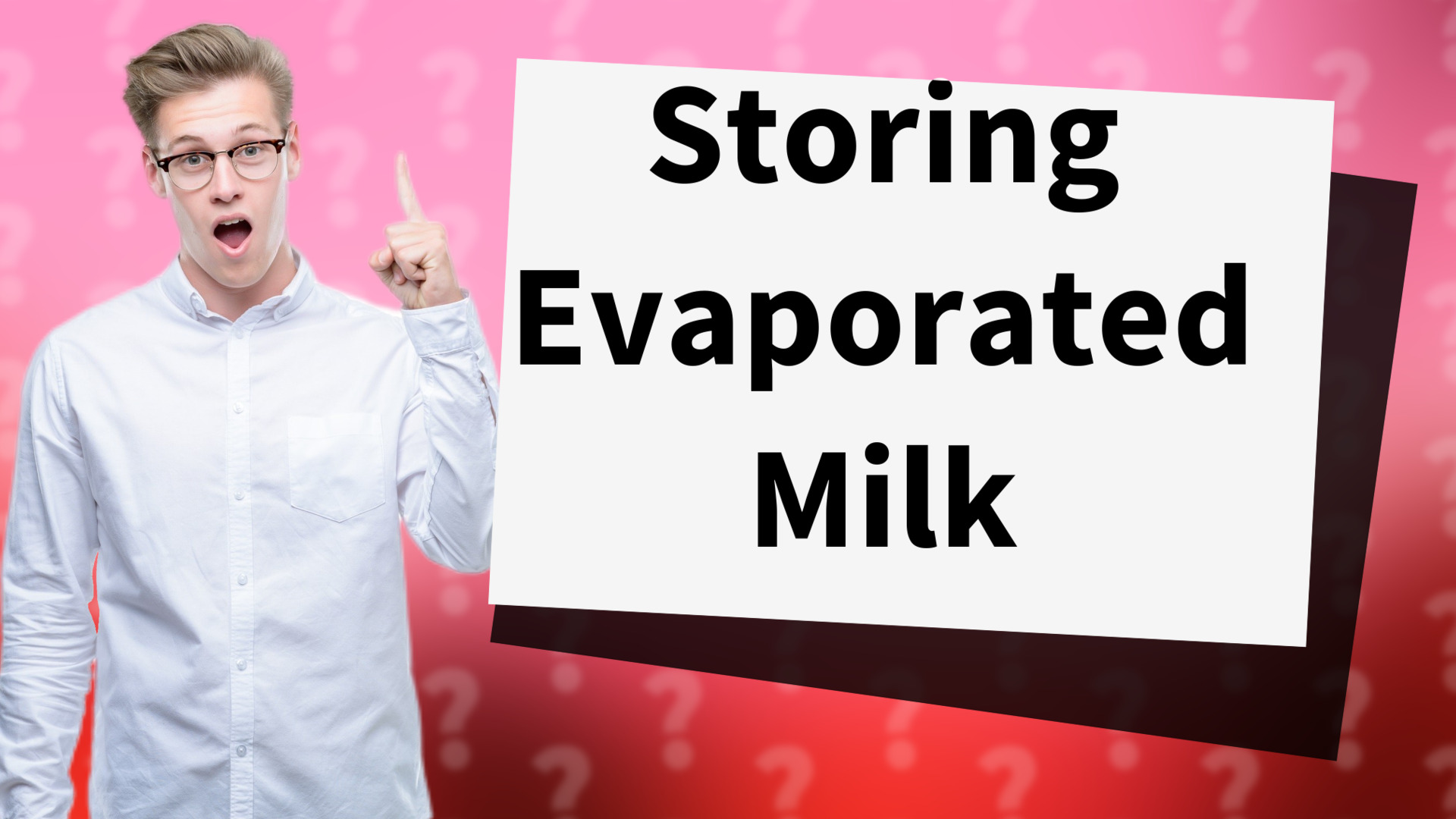 Storing Evaporated Milk