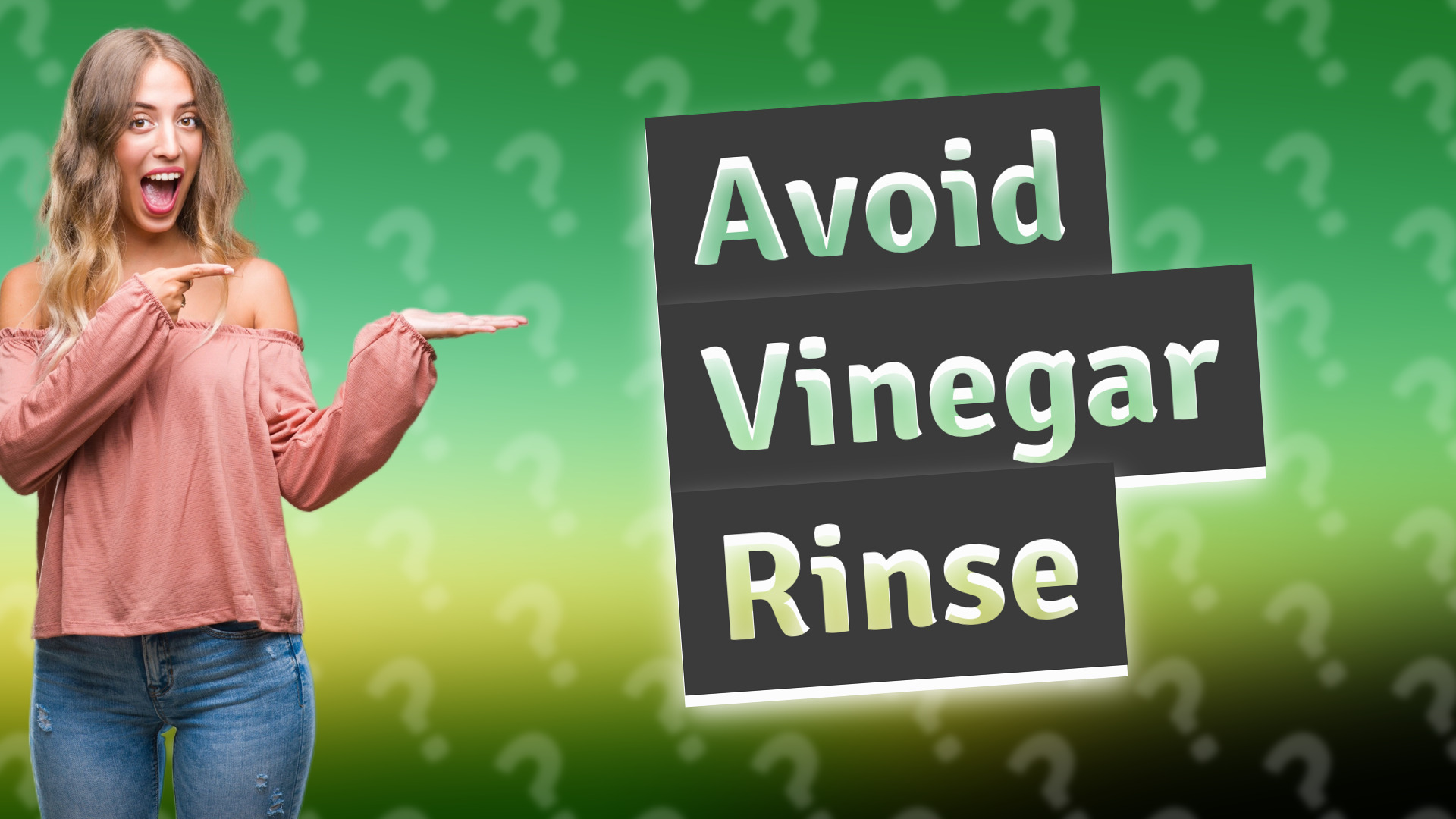 Avoid Vinegar Rinse