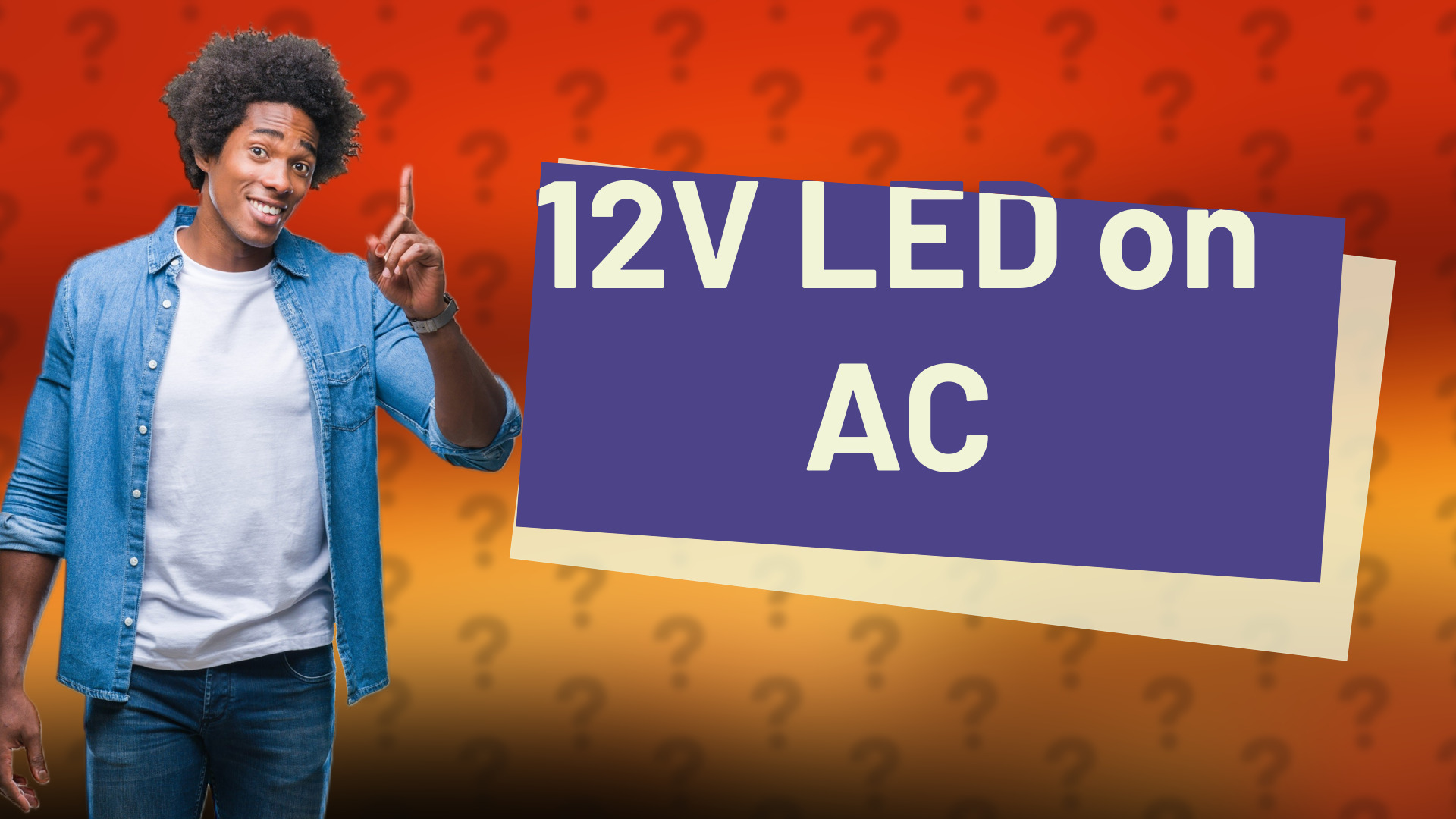 12V LED on AC