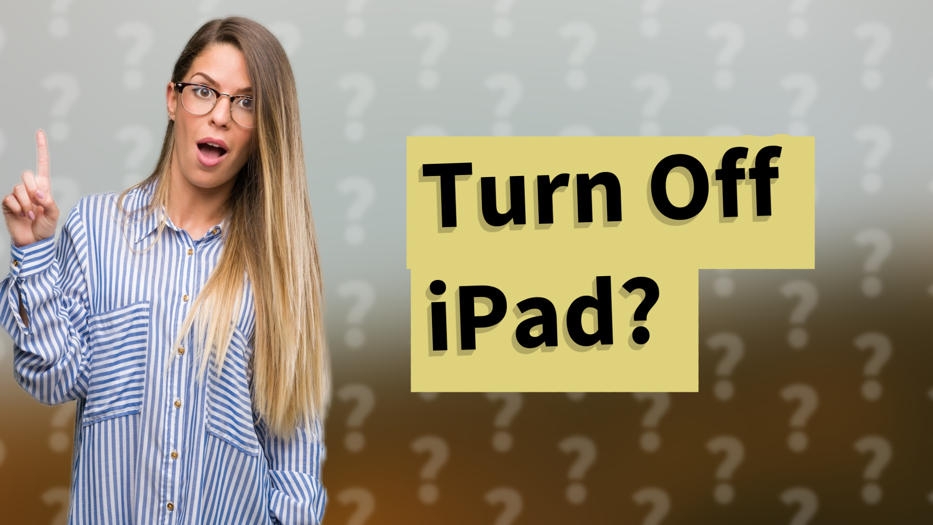 Turn Off iPad?
