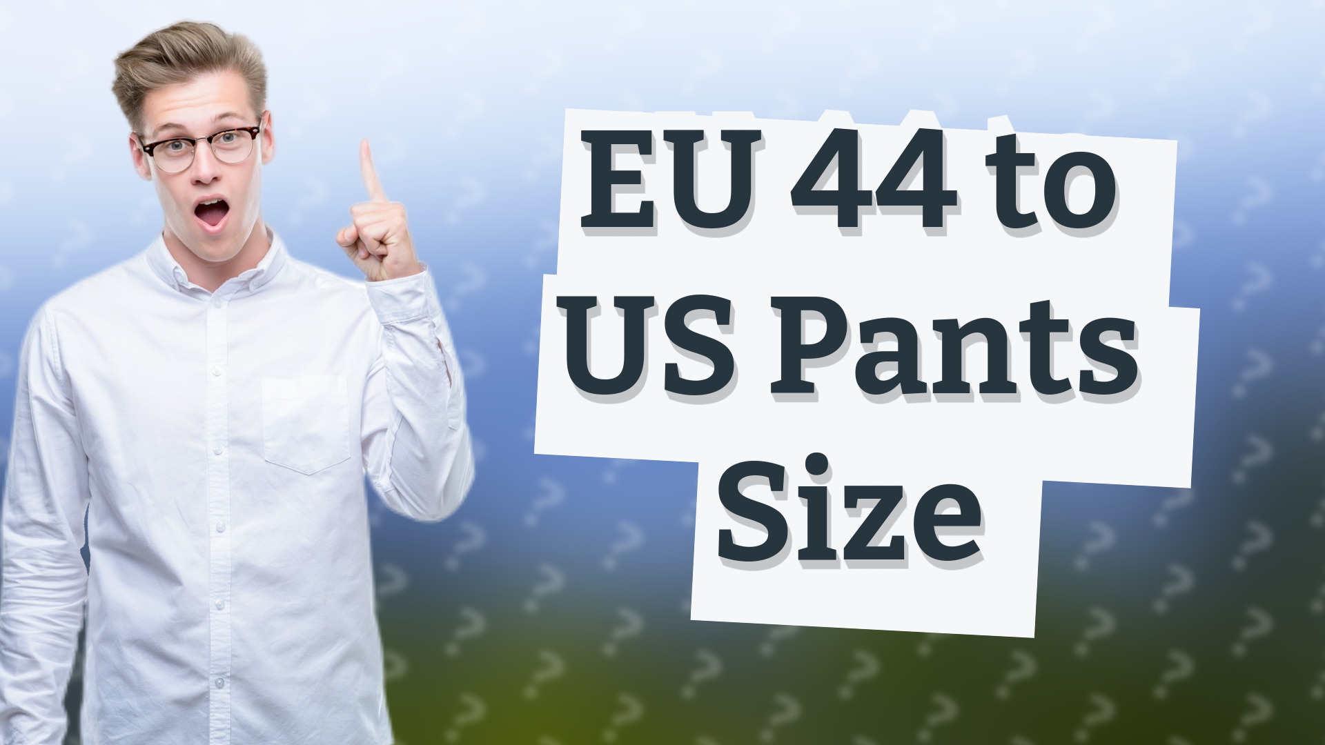 EU 44 to US Pants Size