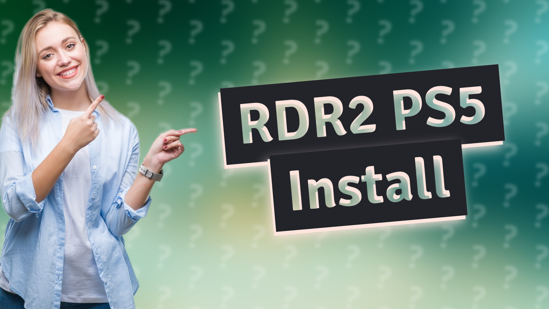 RDR2 PS5 Install