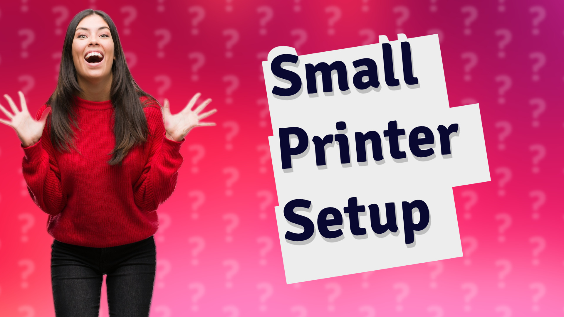 Small Printer Setup