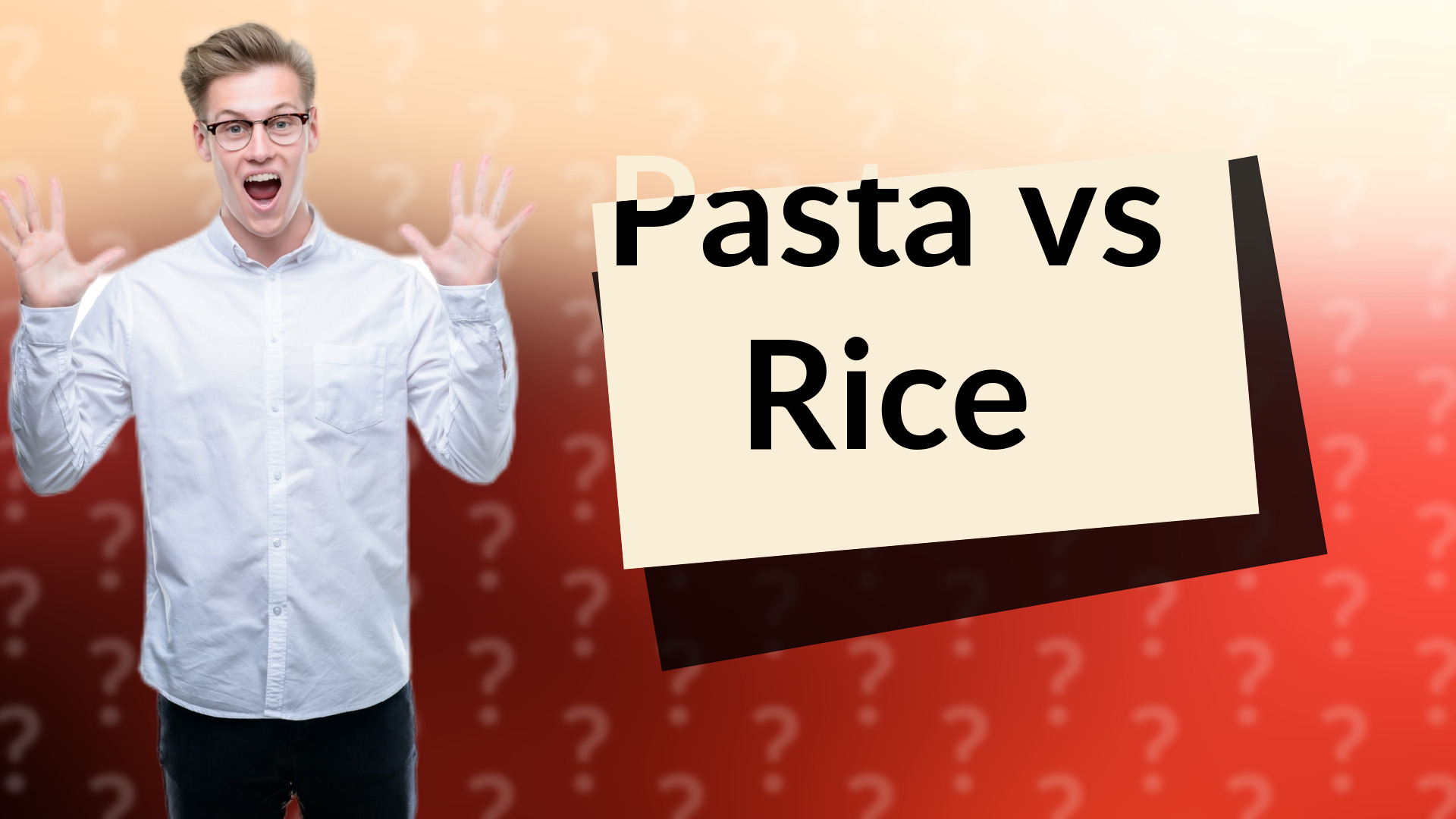 Pasta vs Rice