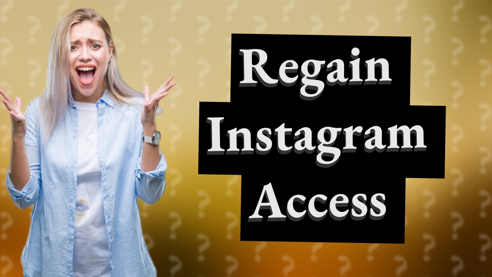 Regain Instagram Access