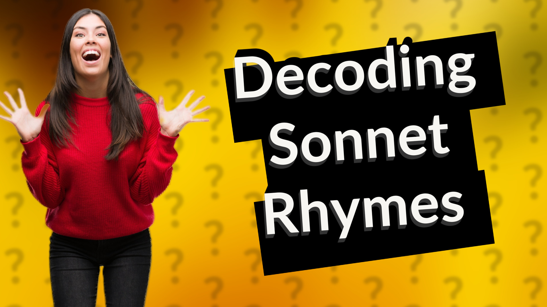 Decoding Sonnet Rhymes