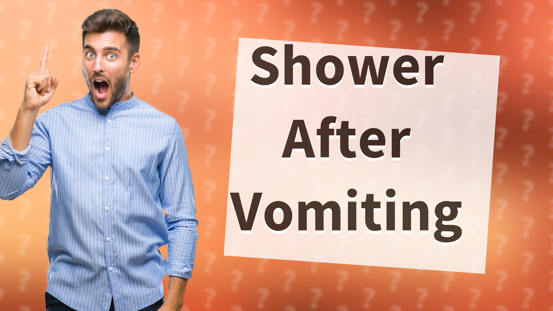 Shower After Vomiting