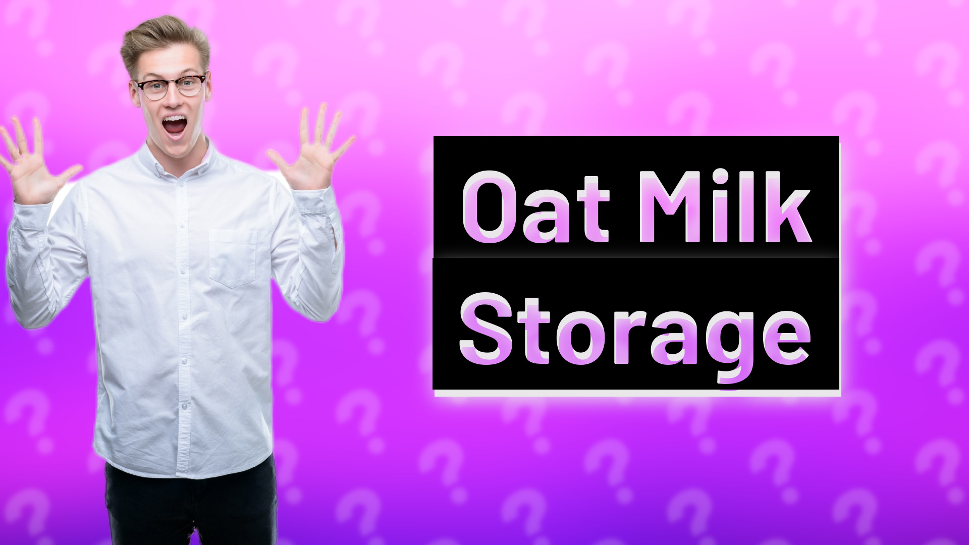 Oat Milk Storage