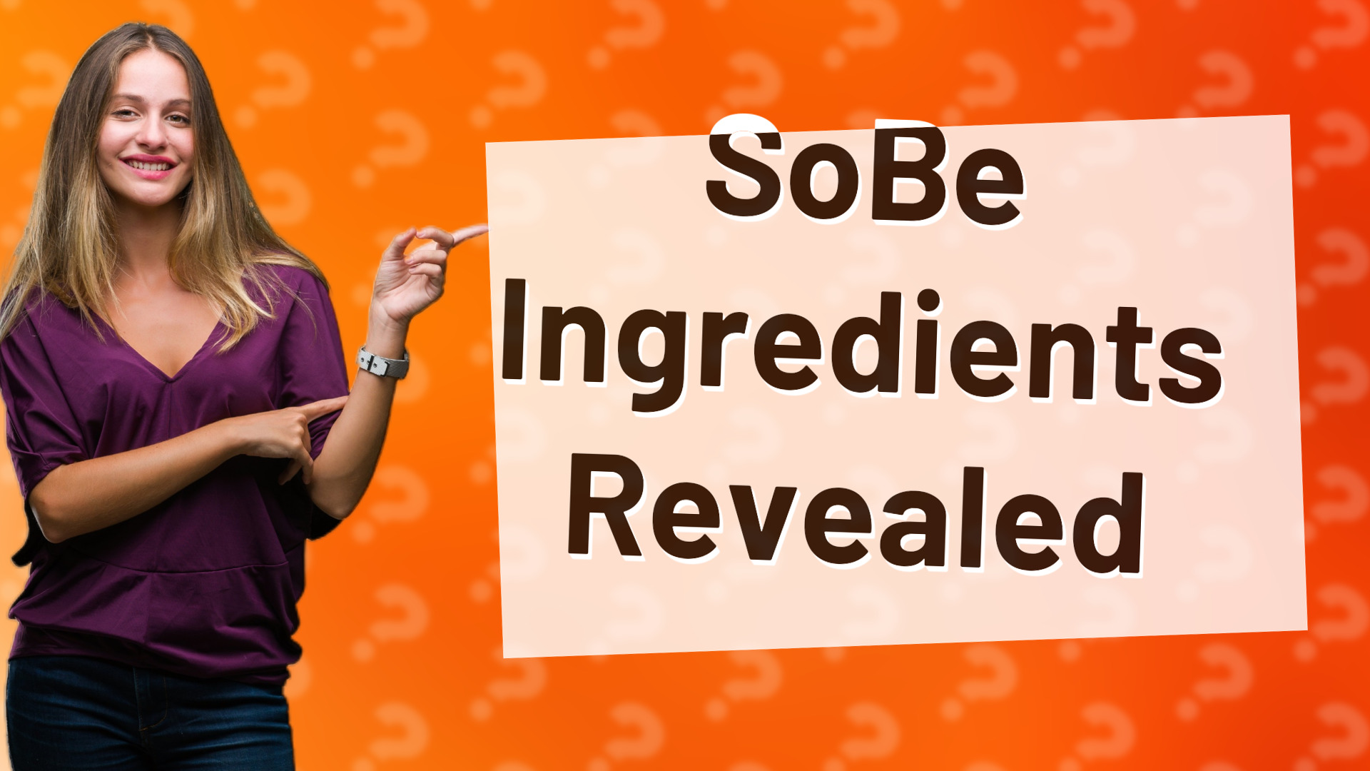 SoBe Ingredients Revealed