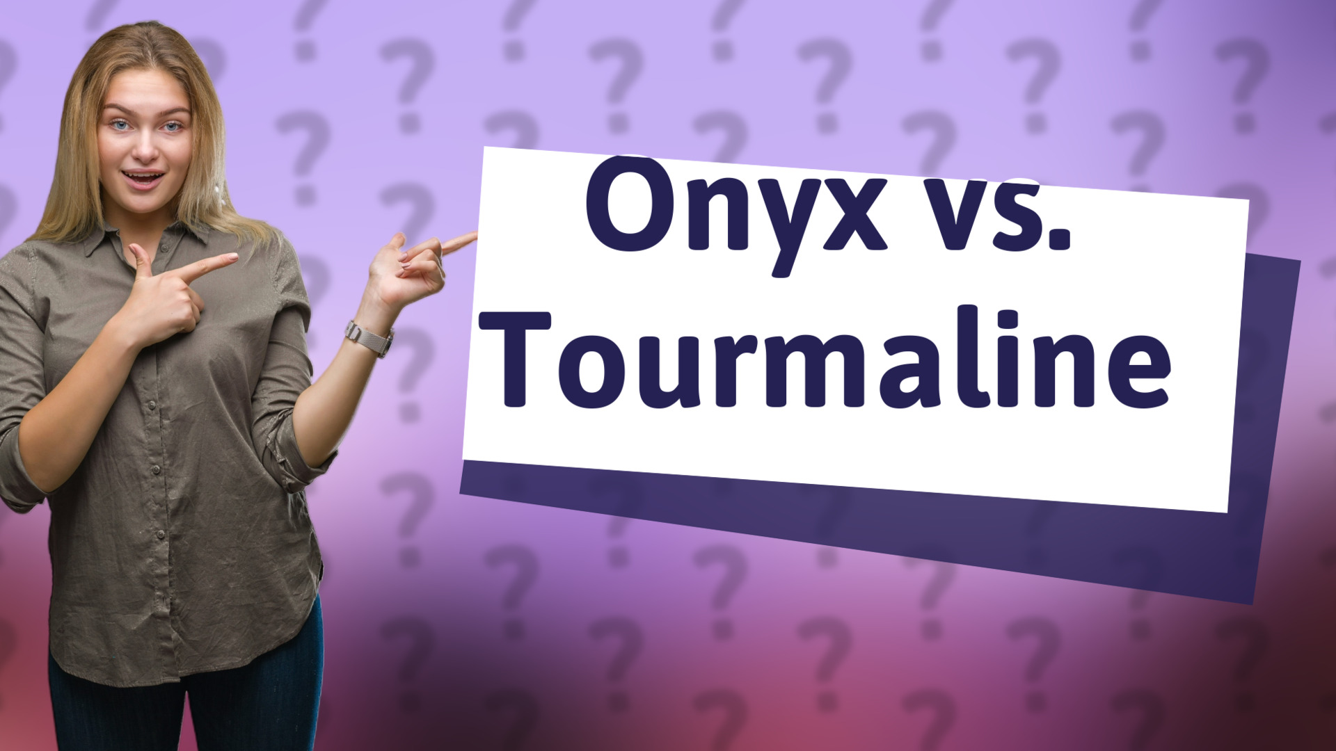 Onyx vs. Tourmaline