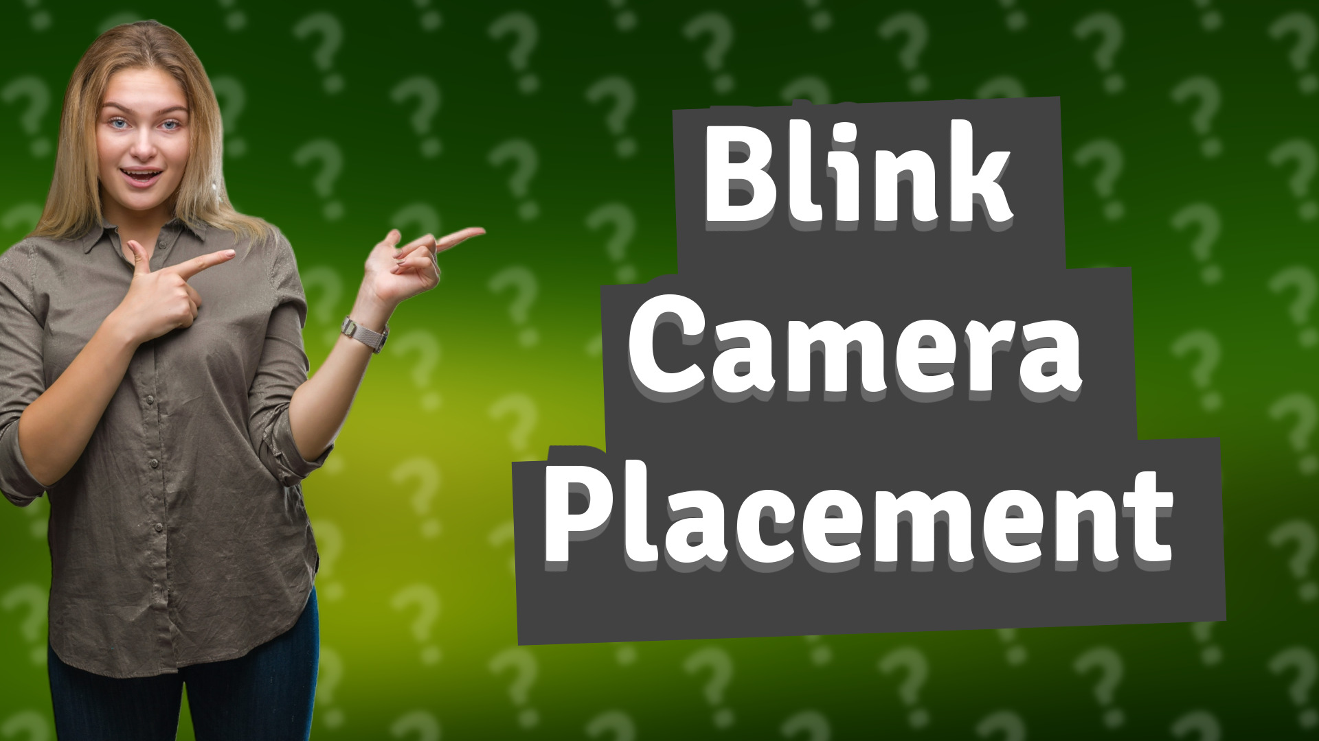 Blink Camera Placement