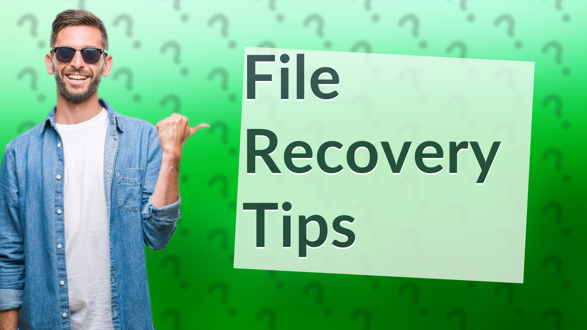 File Recovery Tips
