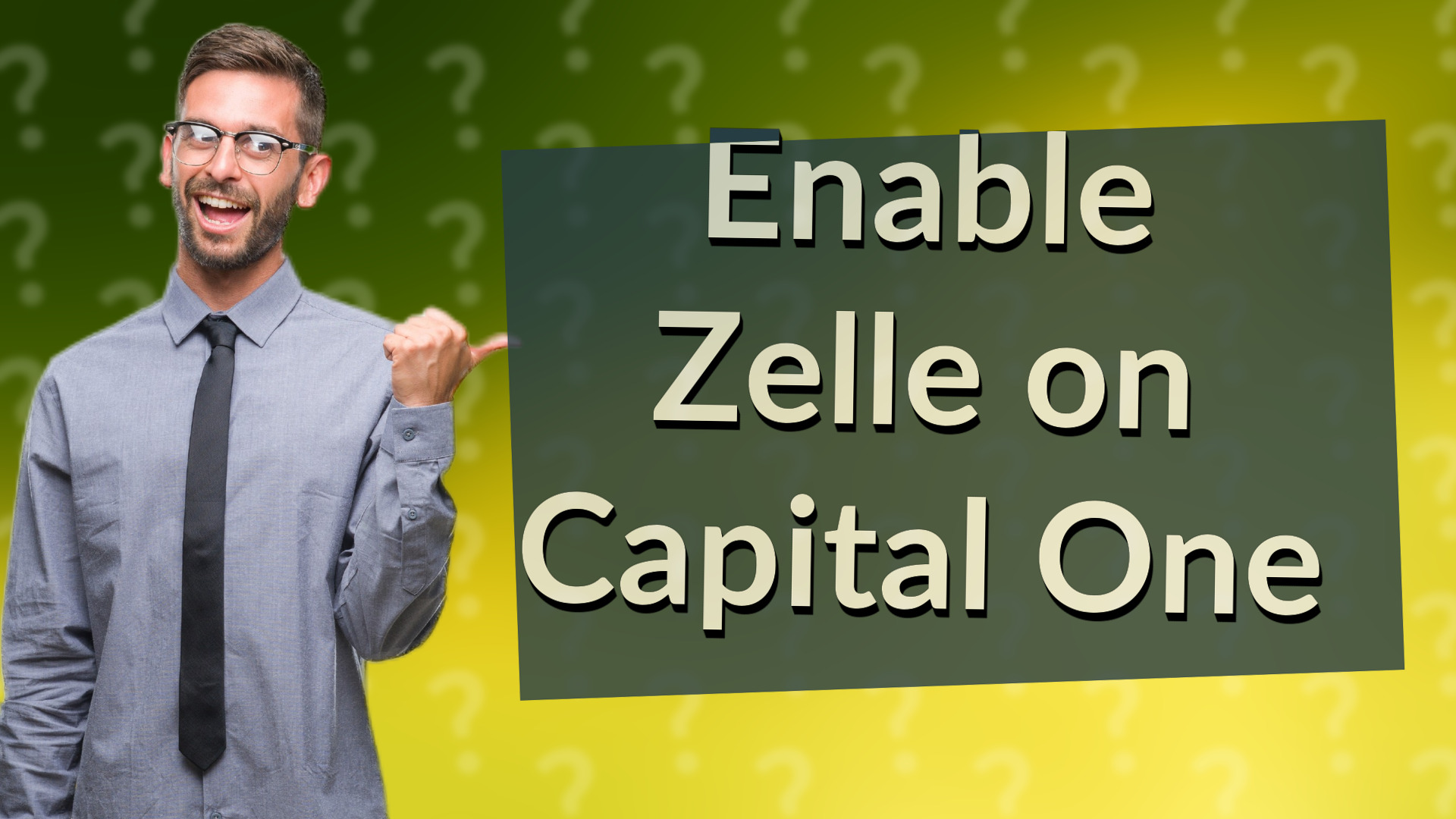 Enable Zelle on Capital One