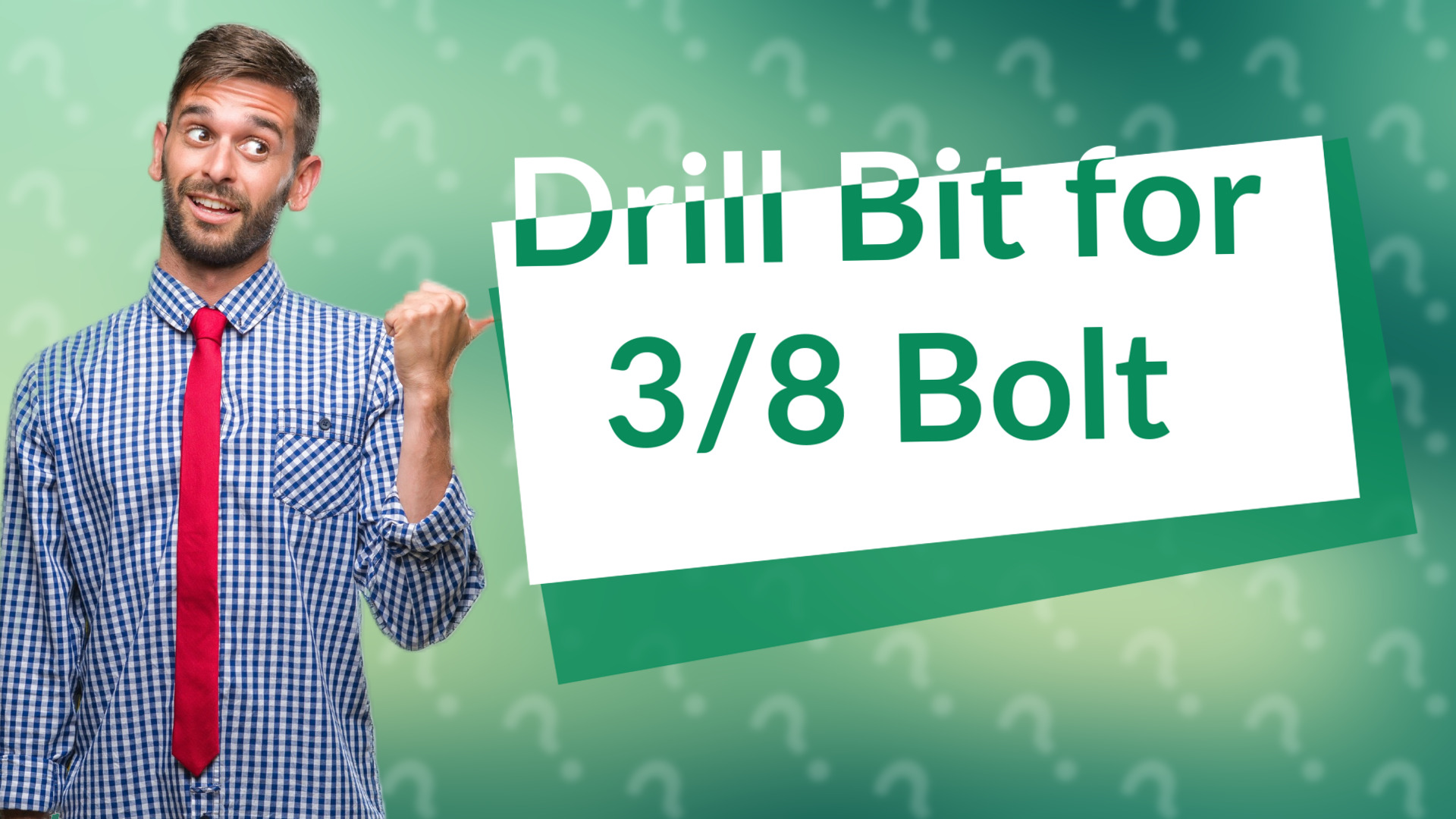 Drill Bit for 3/8 Bolt