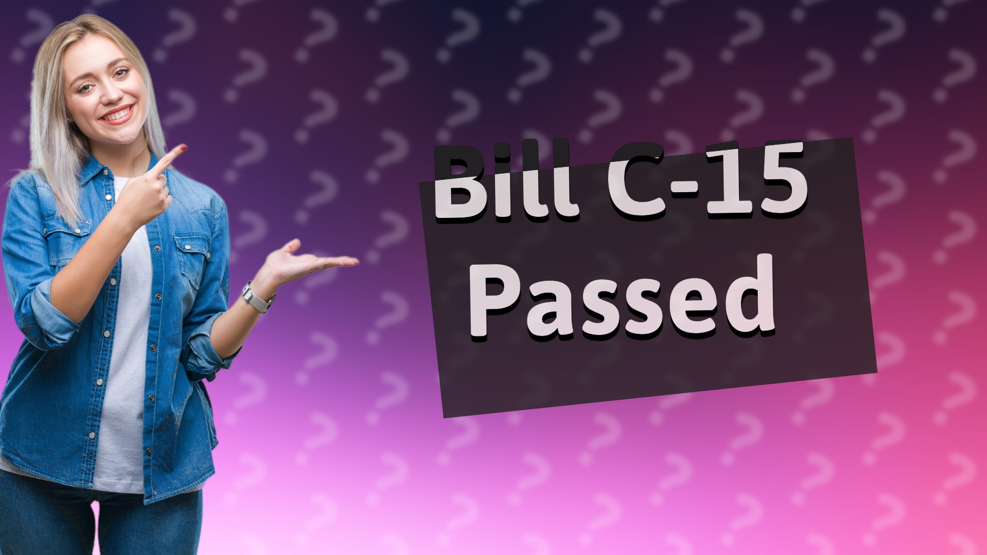 Bill C-15 Passed