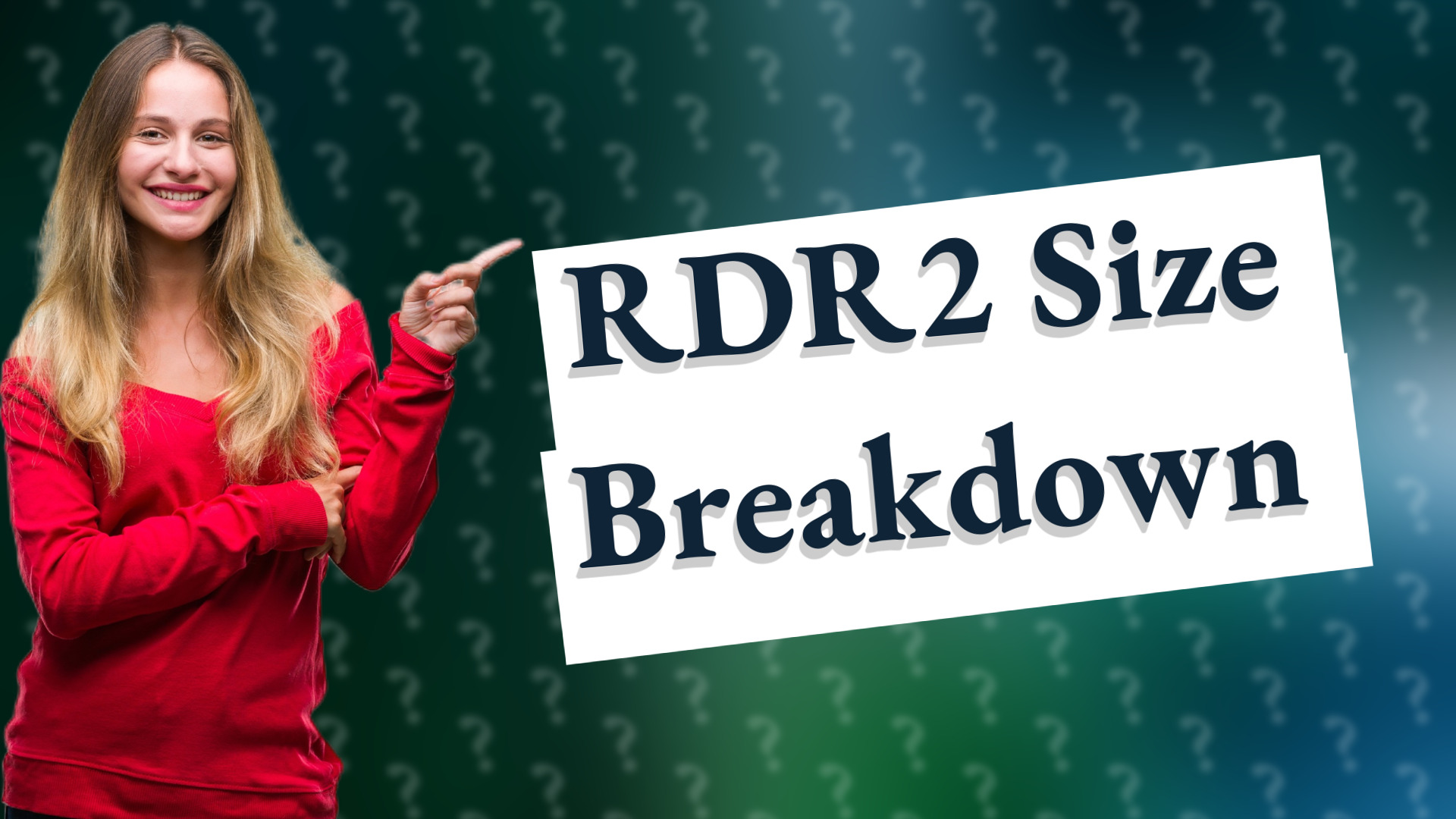 RDR2 Size Breakdown