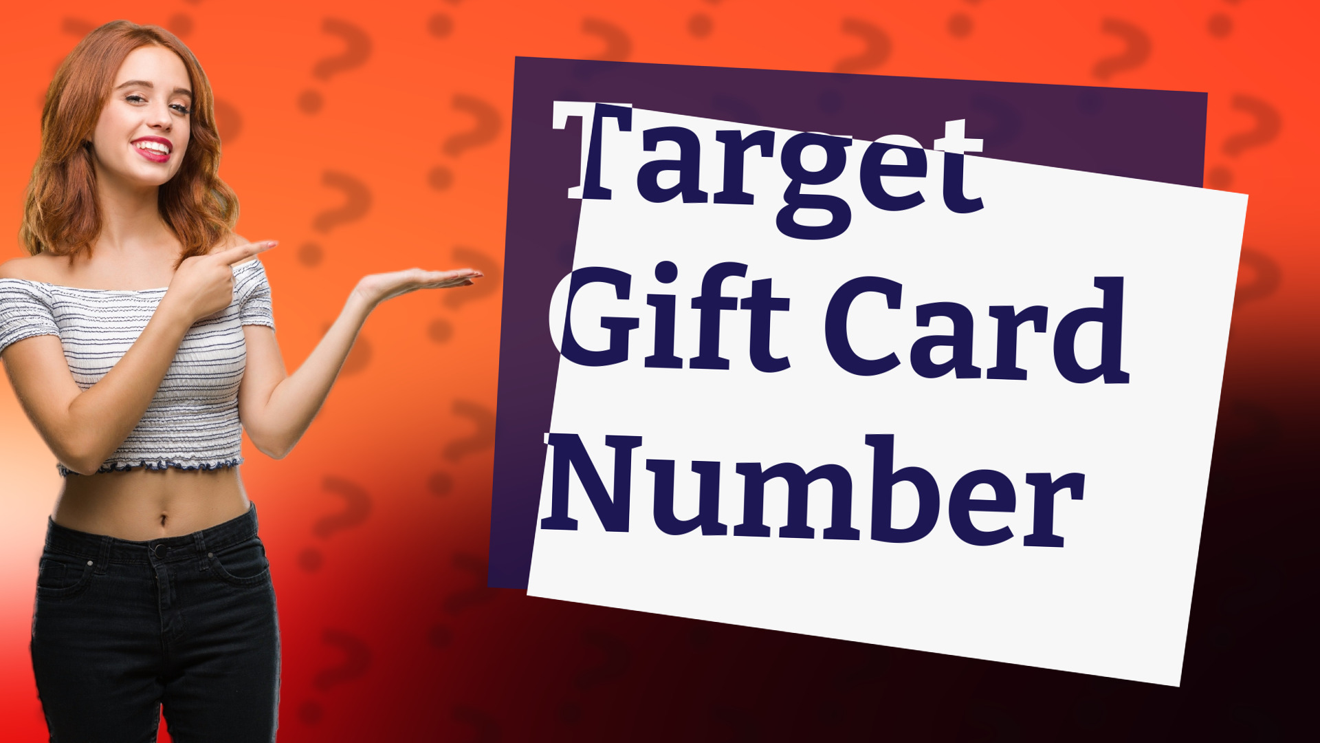 Target Gift Card Number