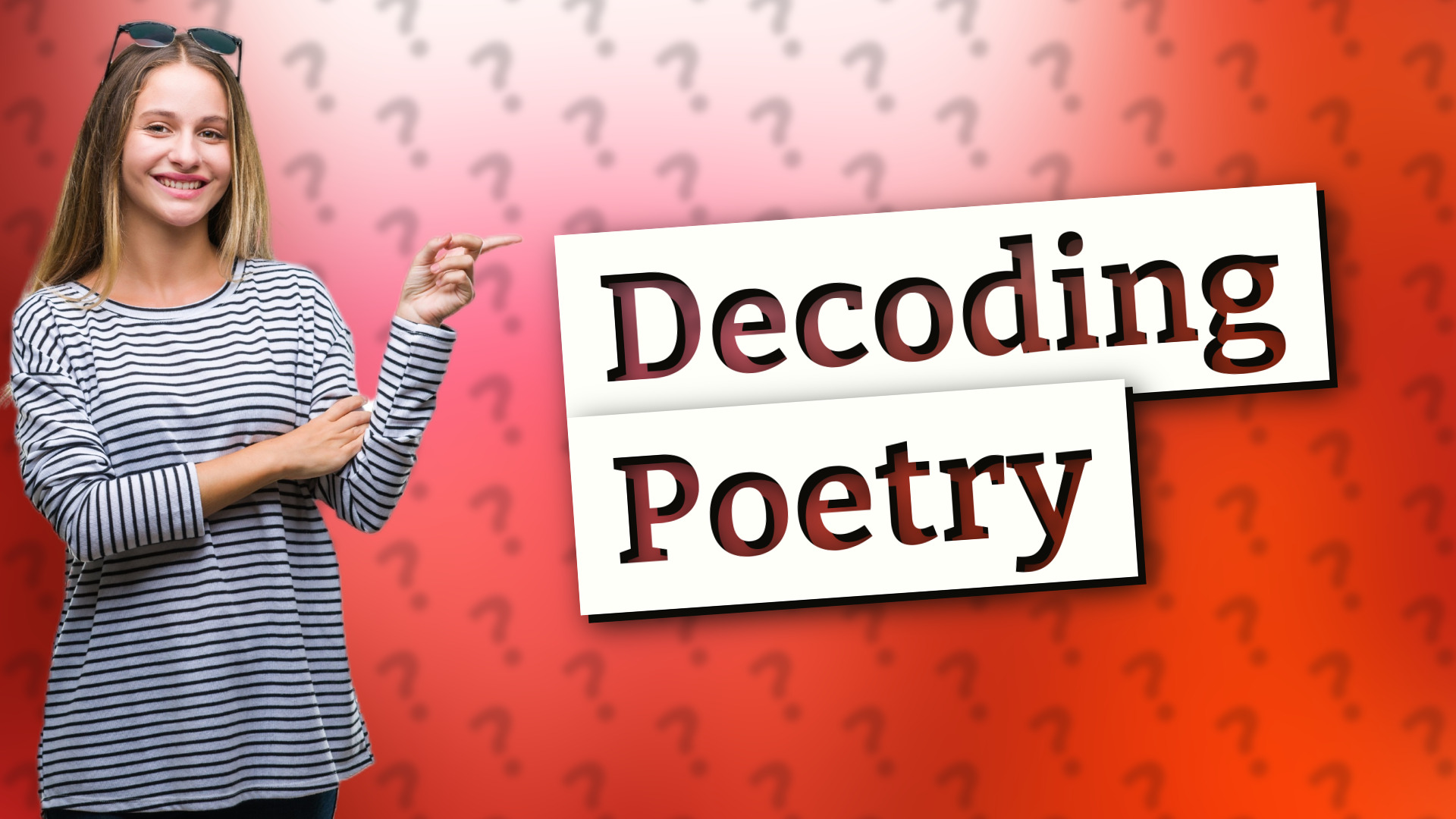 Decoding Poetry