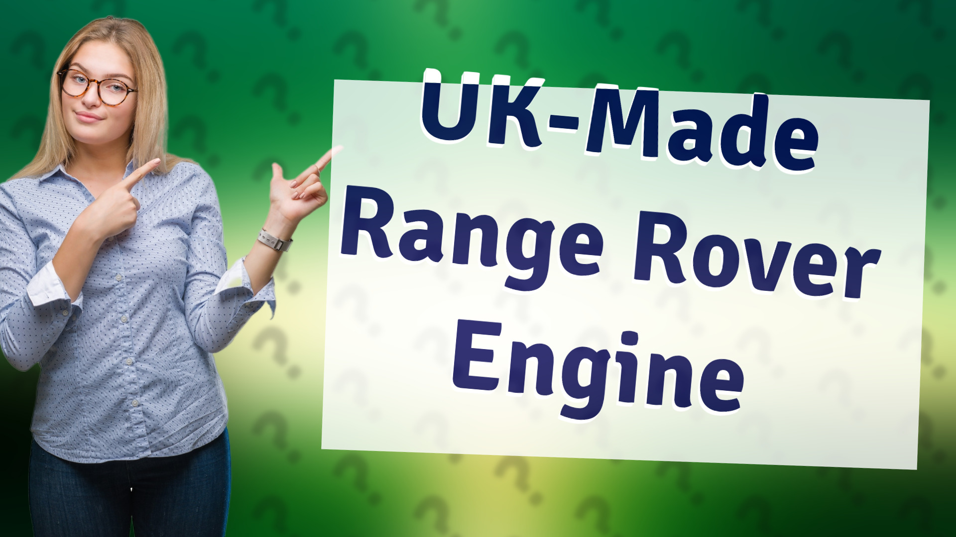 UK-Made Range Rover Engine