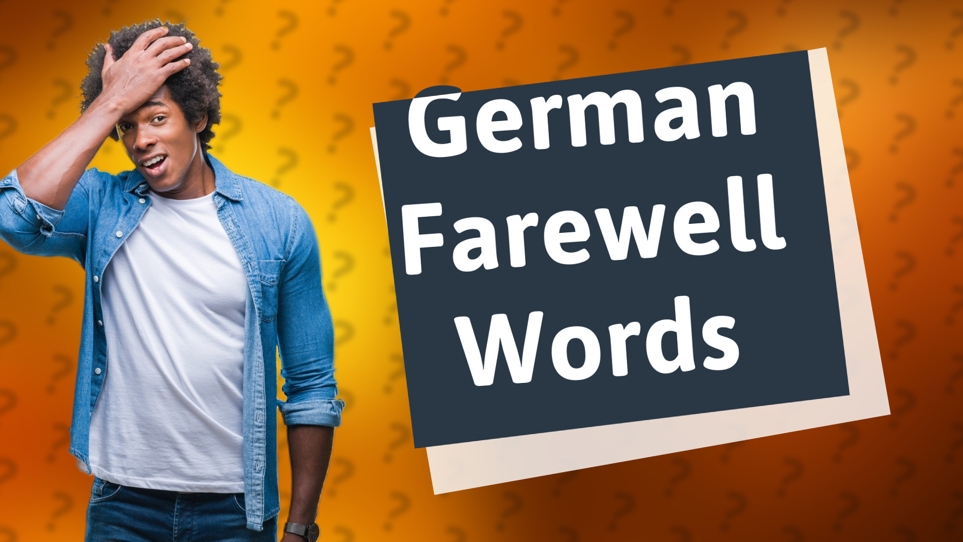 German Farewell Words