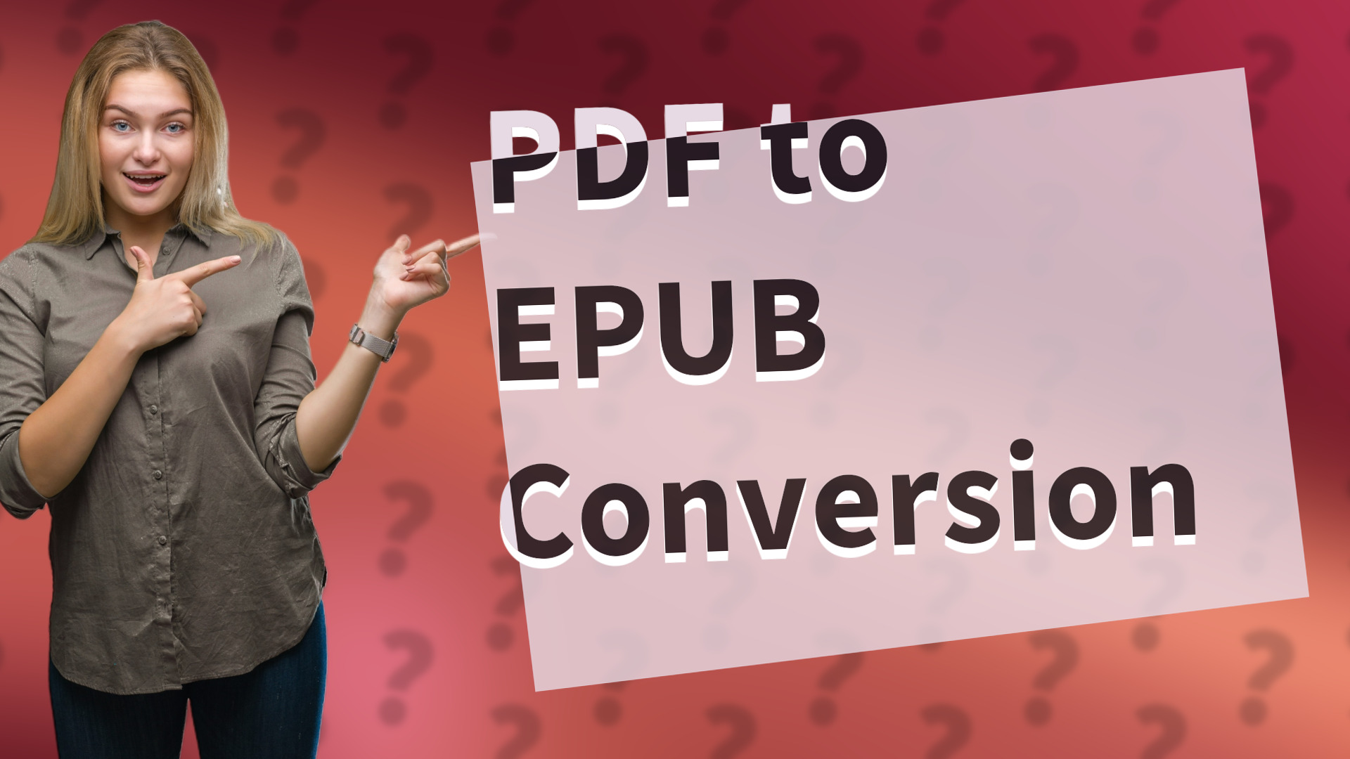 PDF to EPUB Conversion