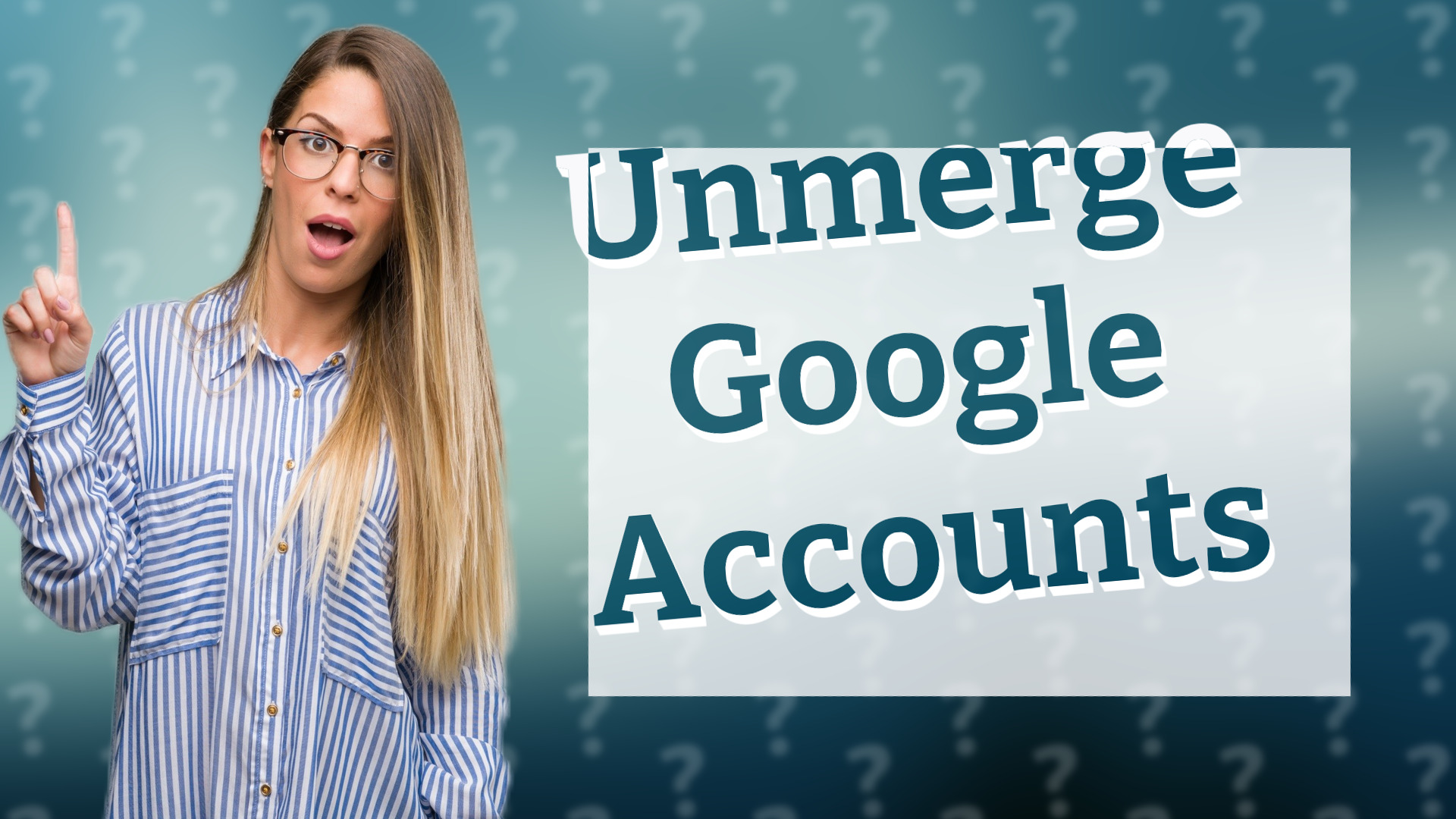 Unmerge Google Accounts