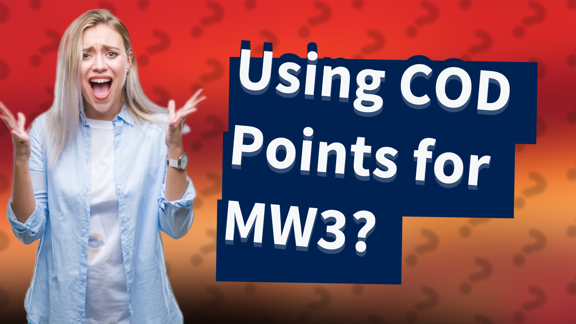 Using COD Points for MW3?