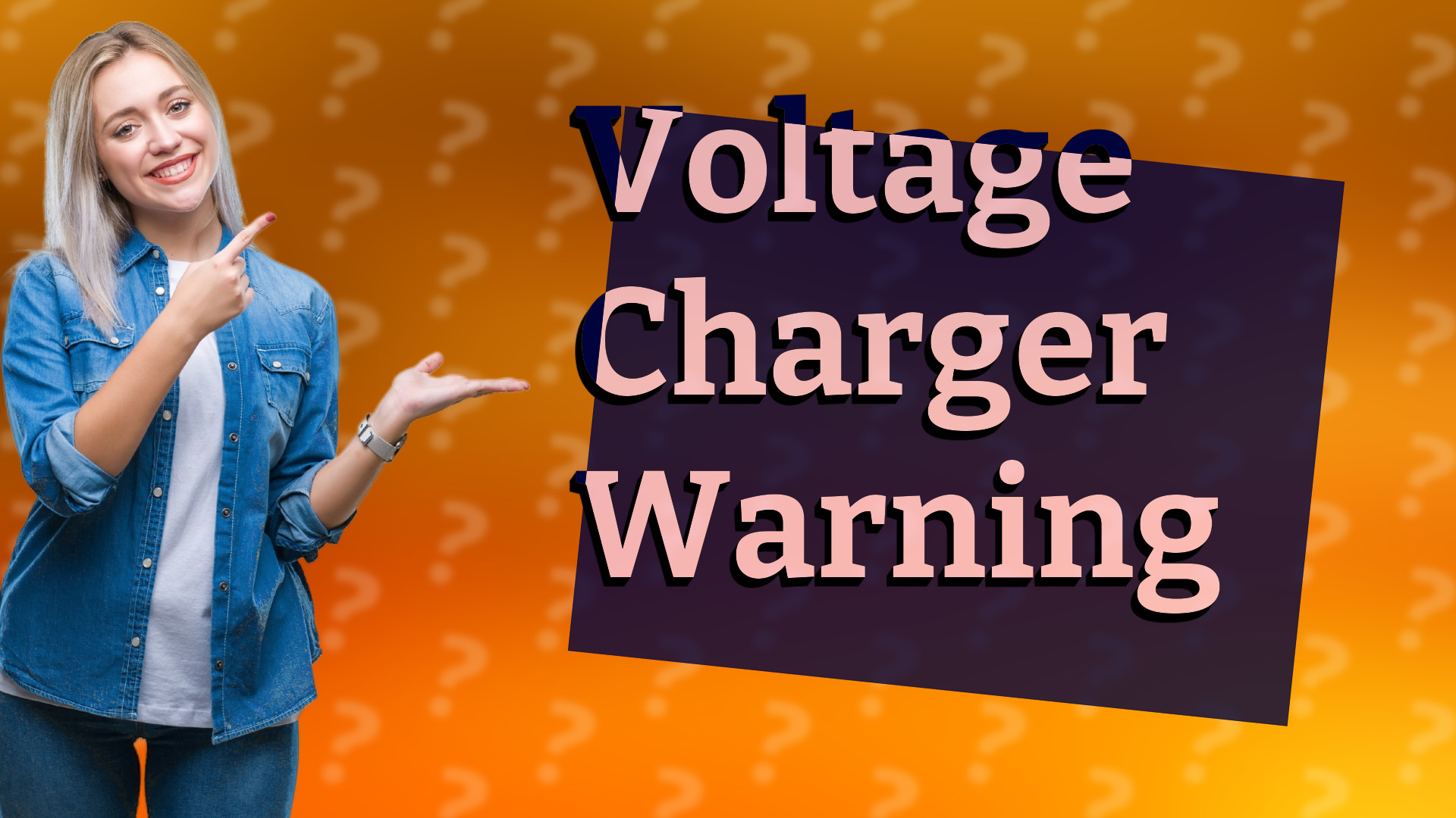 Voltage Charger Warning