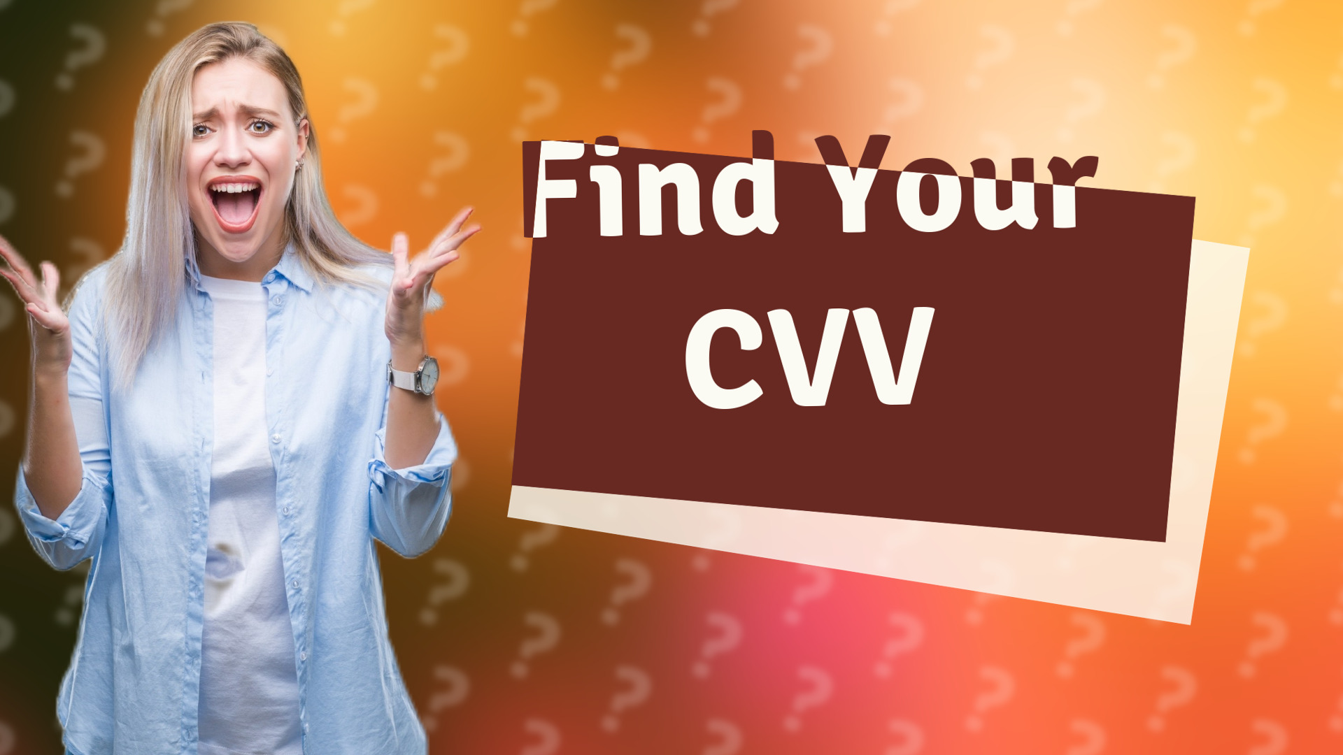 Find Your CVV
