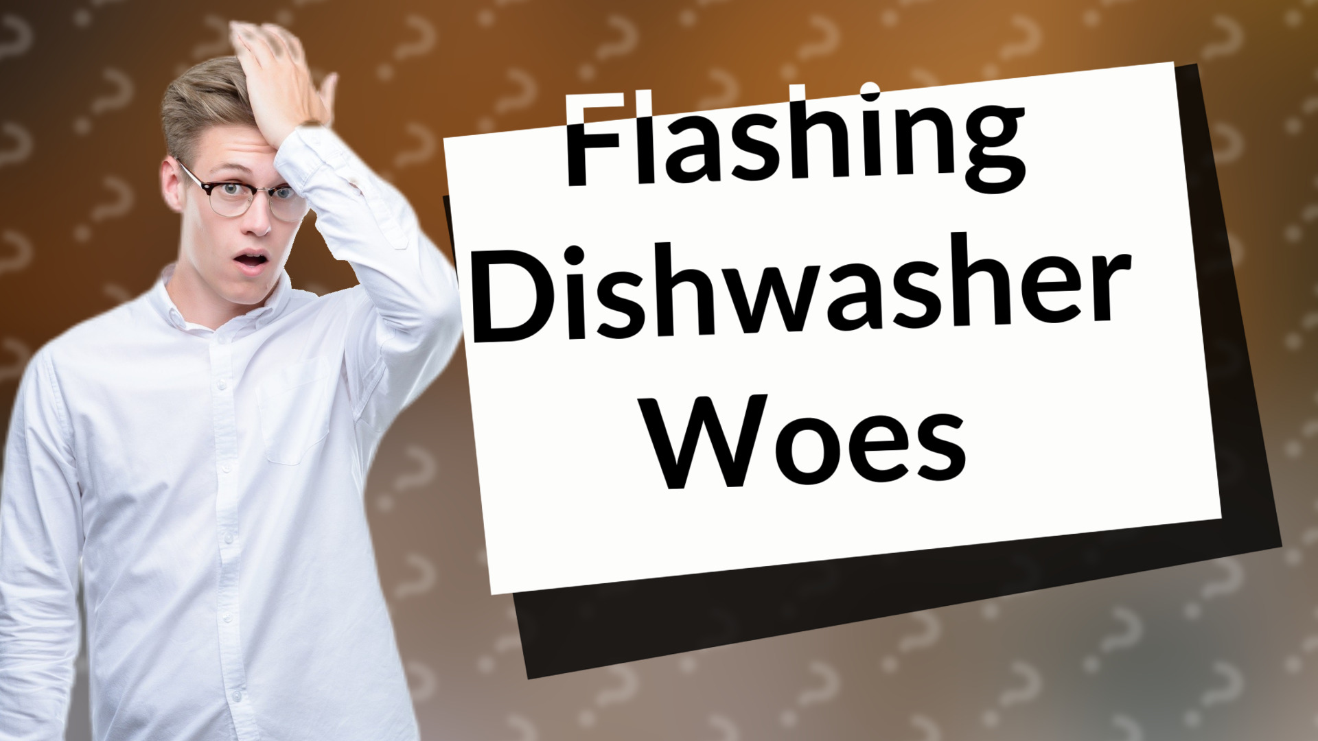 Flashing Dishwasher Woes