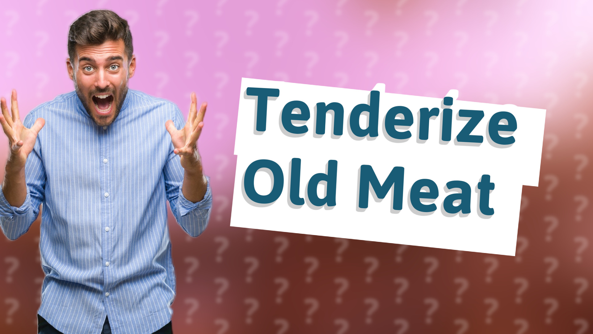 Tenderize Old Meat