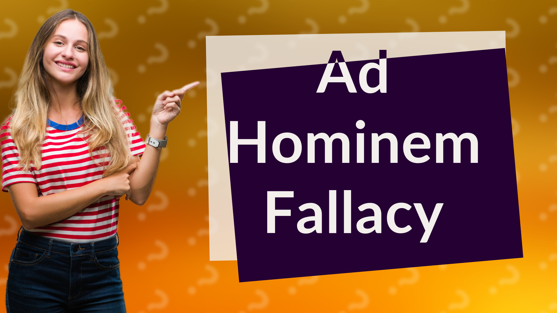 Ad Hominem Fallacy