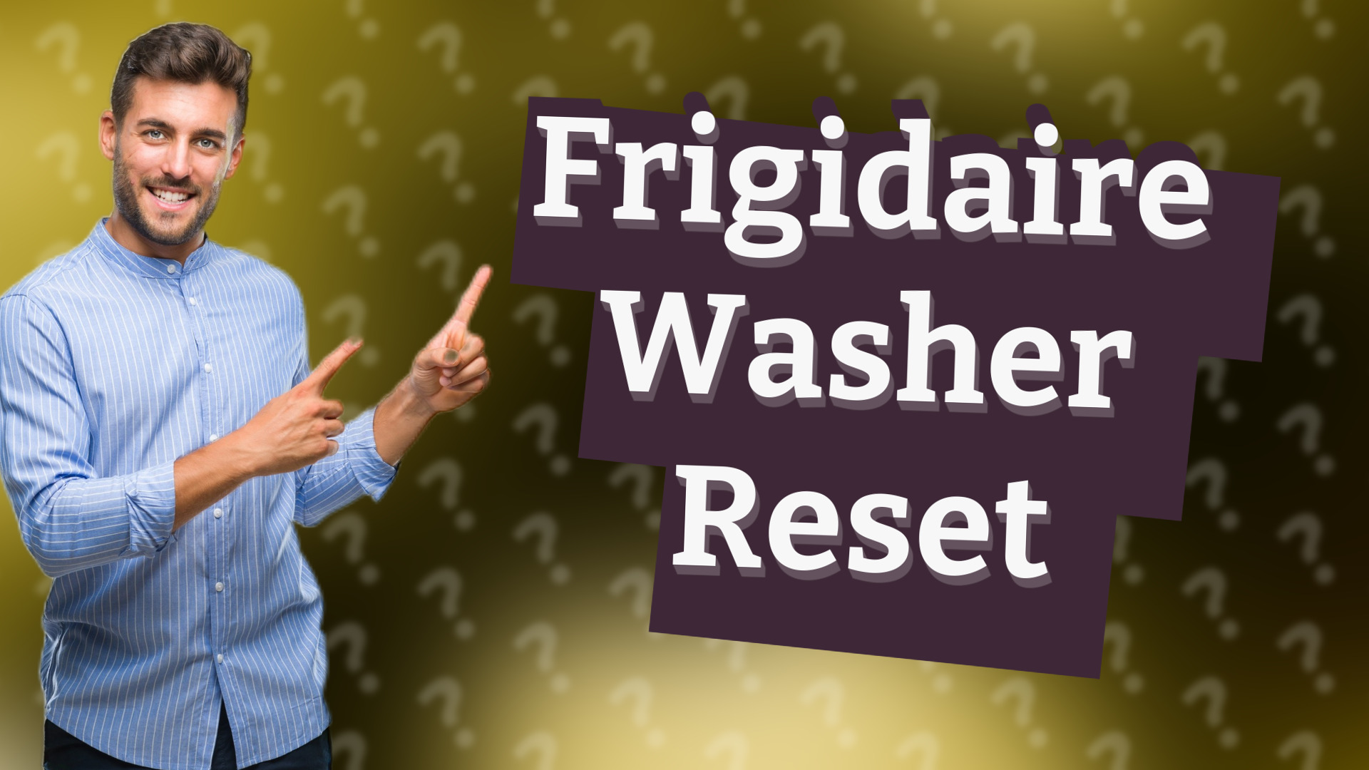 Frigidaire Washer Reset