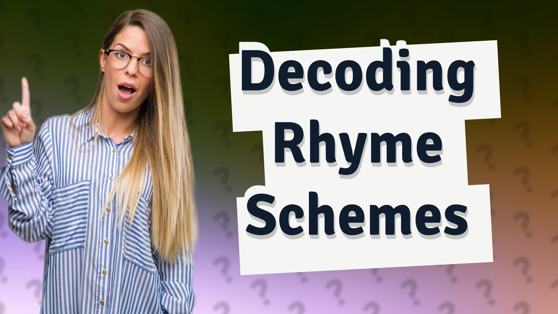 Decoding Rhyme Schemes