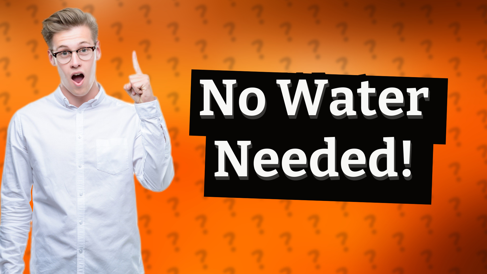 No Water Needed!